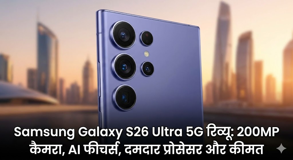 Samsung Galaxy S26 Ultra 5G Review in Hindi: 200MP Camera, AI Phone, Snapdragon 8 Elite Gen 5, Price & Full Features